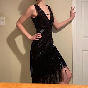 Black 1920’s Flapper Inspired Dress